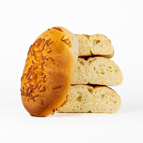 Amp'd Asiago Bagel - 4 Count
