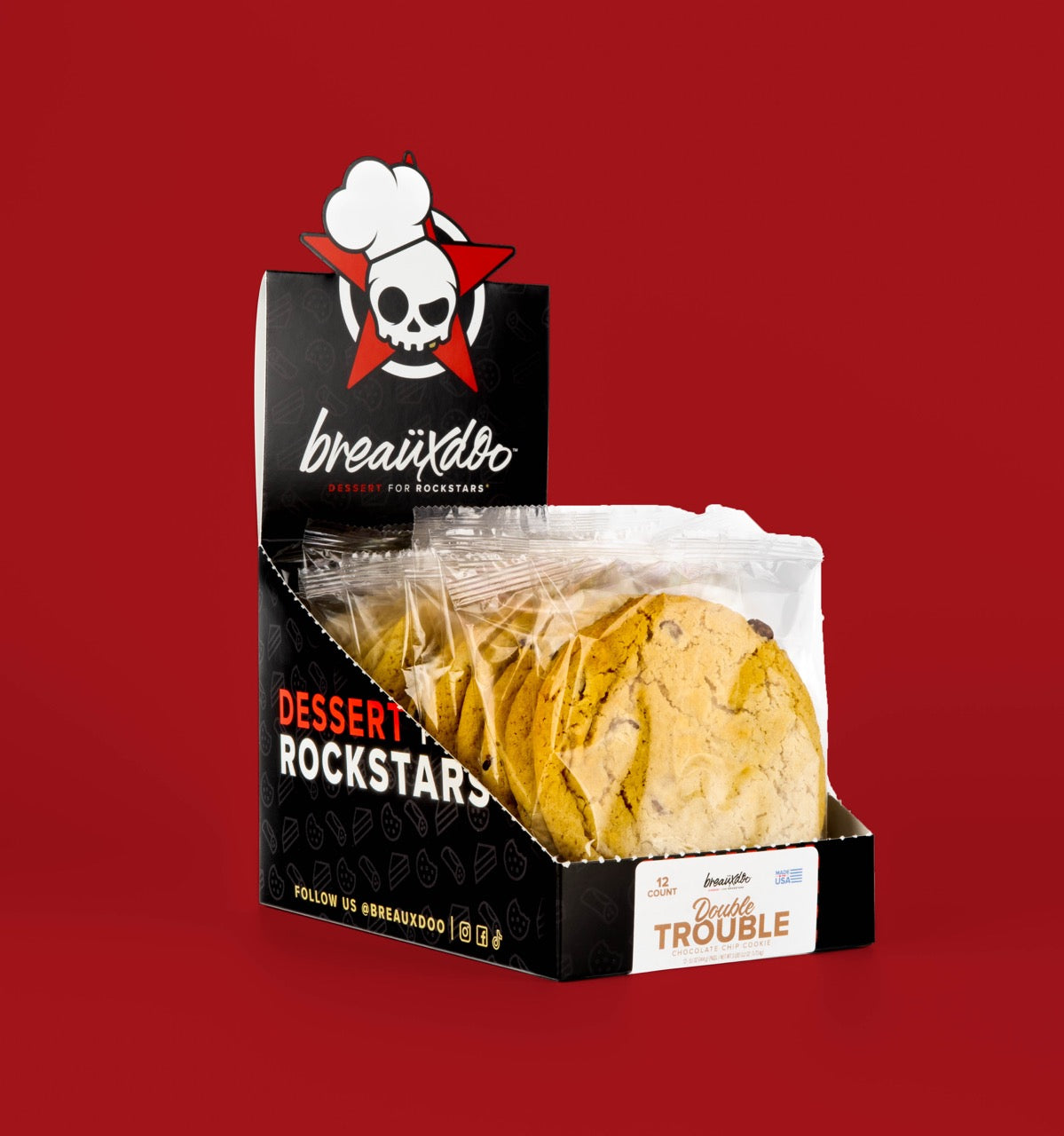 Double Trouble Chocolate Chip Cookie - 12 Count