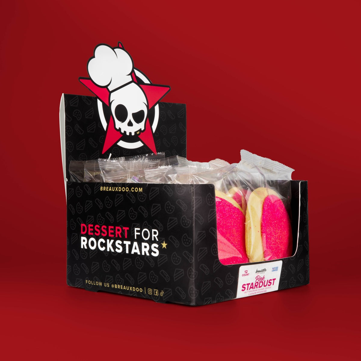Pink Stardust Cookie - 12 Count