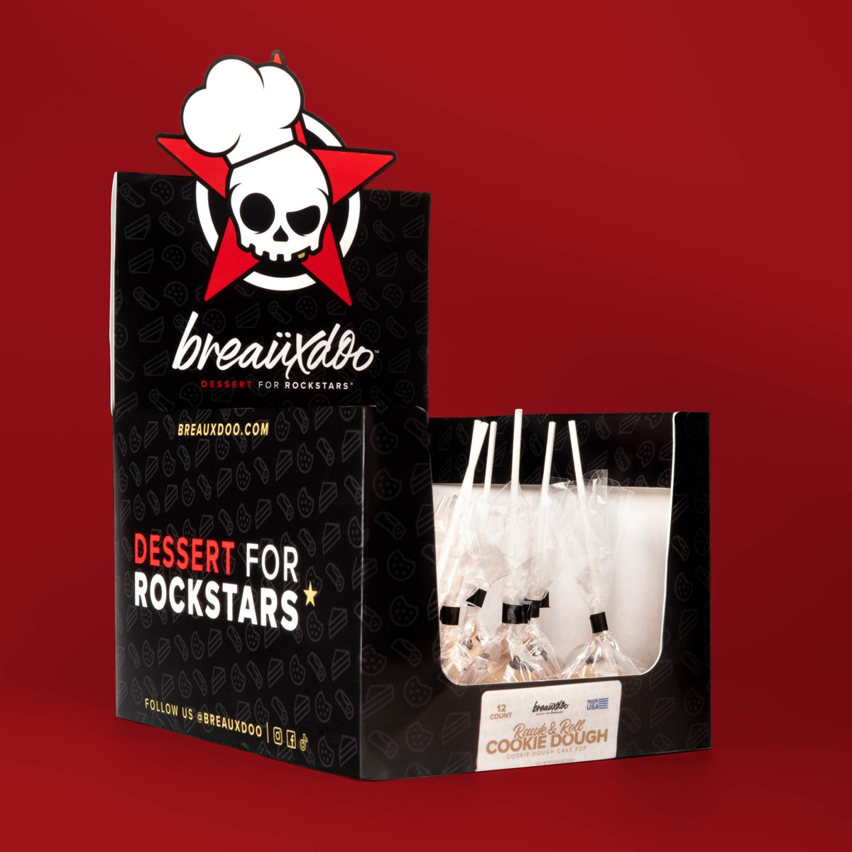 Rawk & Roll Cookie Dough Cake Pop - 12 Count